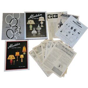 Aladdin Lamps Catalog Lot Newsletters Book the Magic Name in Lamps JW Courter